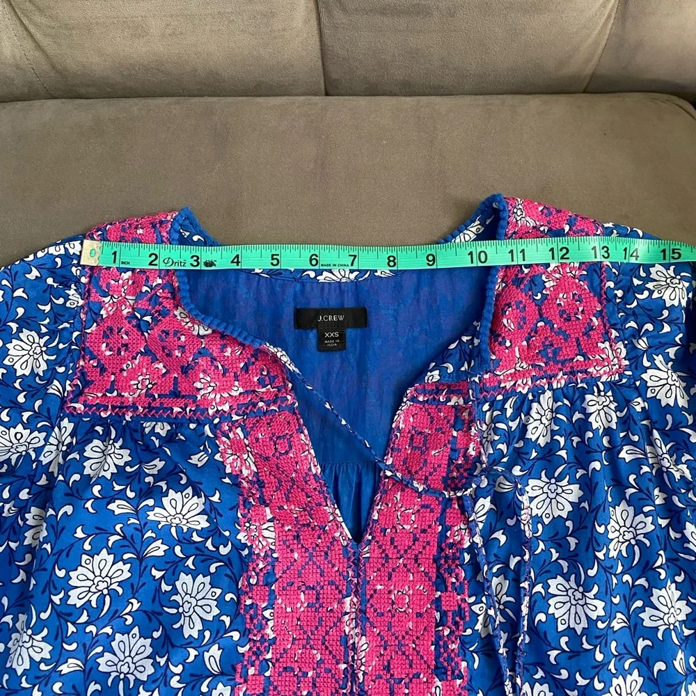 {J.Crew} Embroidered Caftan - Picture 8 of 10